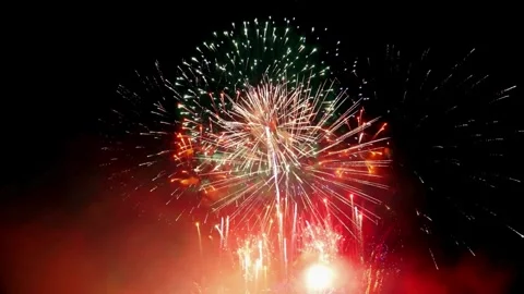 Fireworks, fireworks show, firework display Stock Footage 271213690