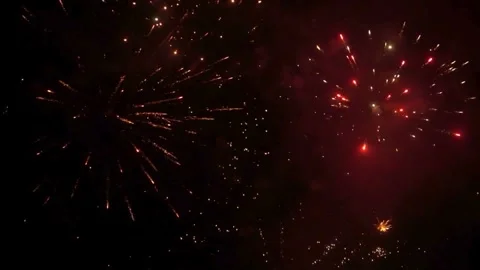 Fireworks, fireworks show, firework display Stock Footage 271213733