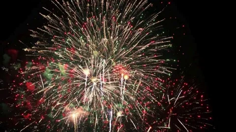 Fireworks, fireworks show, firework display Stock Footage 271213769
