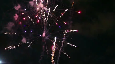 Fireworks flare Stock Footage 25068112