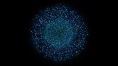 Fireworks flash festive 3d background. 3d render of a beautiful purple firework Stock Illustration