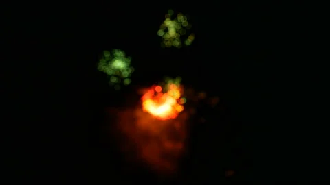 Fireworks fly in the sky. Stock-Footage 111472709