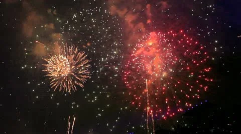 Fireworks Stock Footage 9046328