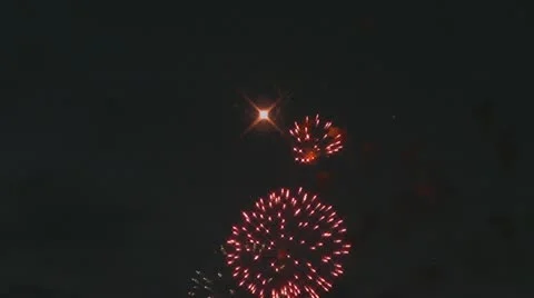 Fireworks Stock Footage 10978314