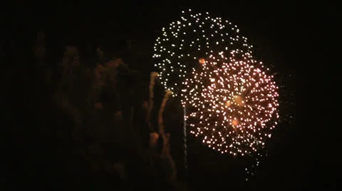 Fireworks Stock Footage 24673865