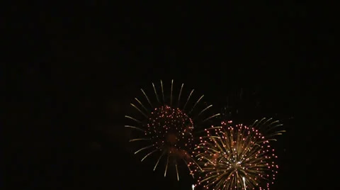 Fireworks Stock Footage 24673931