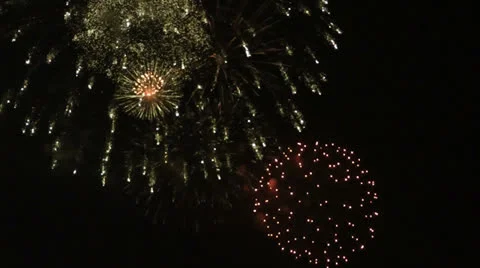 Fireworks Stock Footage 24674019