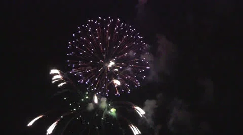 Fireworks Stock Footage 24674035