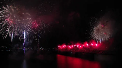 Fireworks Stock Footage 32163708