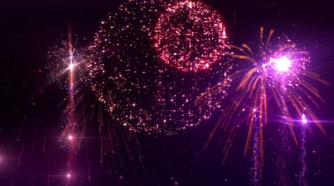 Fireworks Stock Footage 38449662