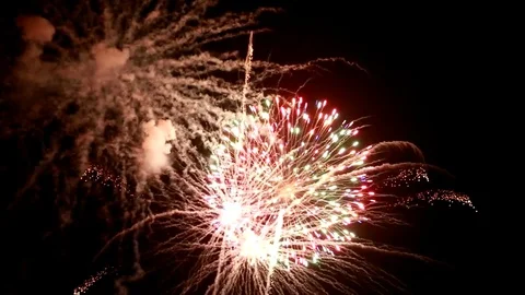 Fireworks Stock Footage 76727103