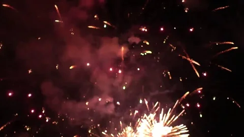 Fireworks Stock Footage 76866661