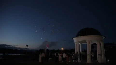 Fireworks Stock Footage 91446194