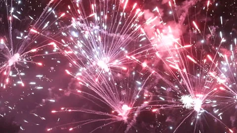 Fireworks Stock Footage 97028135