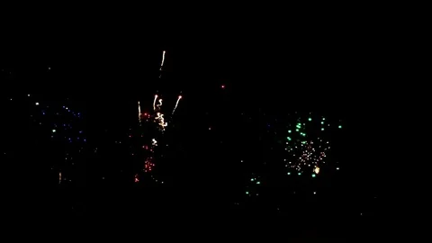 Fireworks Stock Footage 111697901