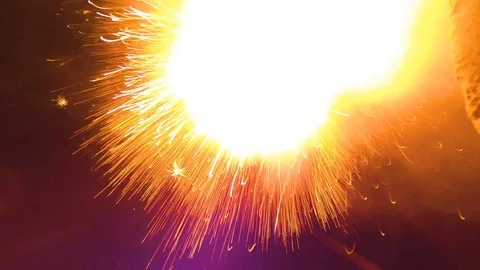 Fireworks Stock Footage 122358989