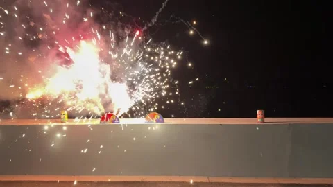 Fireworks Stock-Footage 313350254