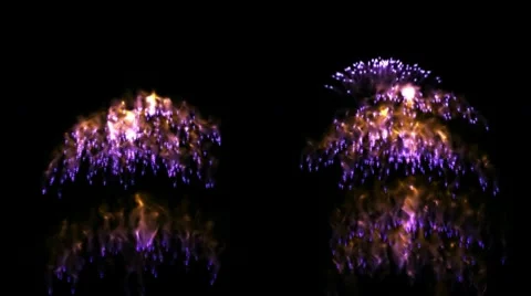 Fireworks fountain elements Stock Footage 10597418