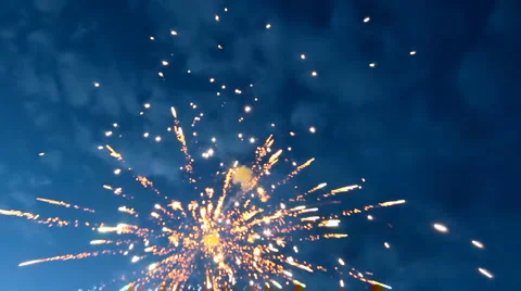 Fireworks at fourth of july Stock Footage 1078310