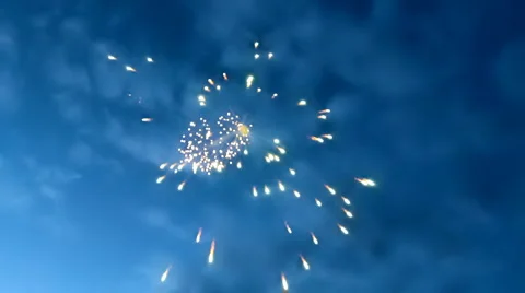 Fireworks at fourth of july Stock Footage