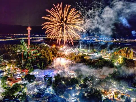 Fireworks on the Fourth of July Stock Photos