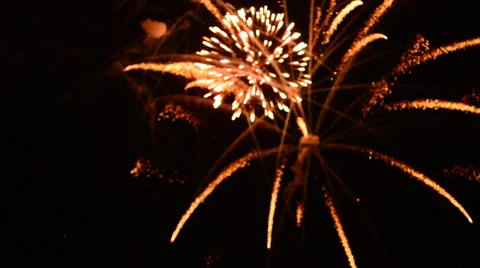 Fireworks Fourth of July Softfocus HD high quality great background Stock Footage 37613135