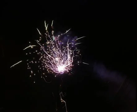 Fireworks in full explosion Foto stock