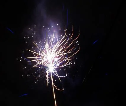 Fireworks in full explosion Stock Photos