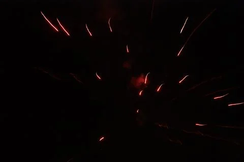 Fireworks in full explosion Foto stock