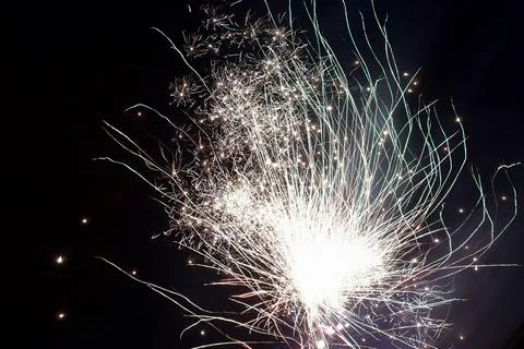 Fireworks in full explosion Stock Photos