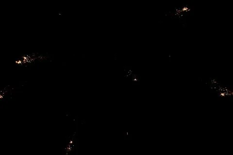 Fireworks in full explosion Foto stock