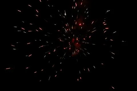Fireworks in full explosion Stock Photos