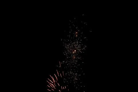 Fireworks in full explosion Stock Photos