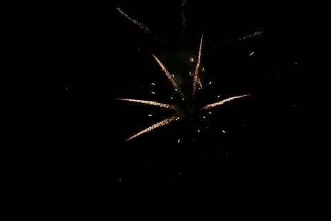 Fireworks in full explosion Stock Photos