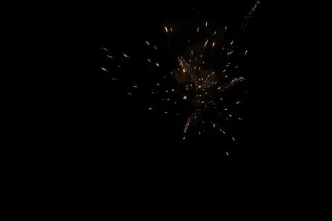 Fireworks in full explosion Stock Photos