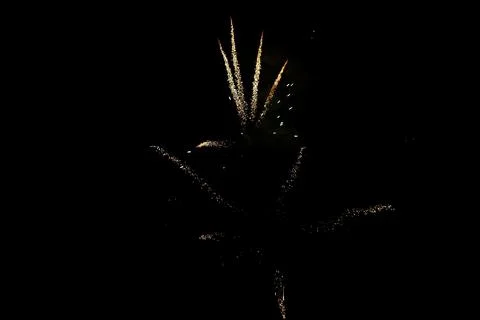 Fireworks in full explosion Stock Photos