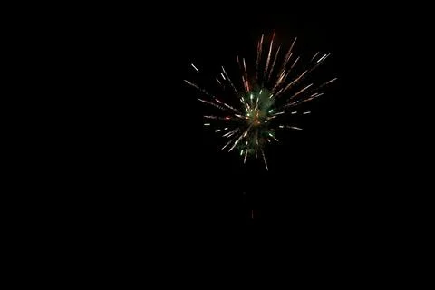 Fireworks in full explosion Foto stock