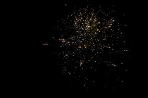 Fireworks in full explosion Foto stock
