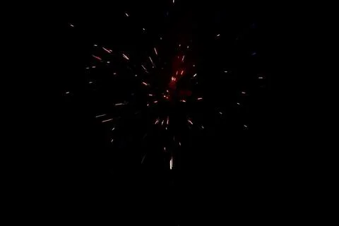 Fireworks in full explosion Stock Photos