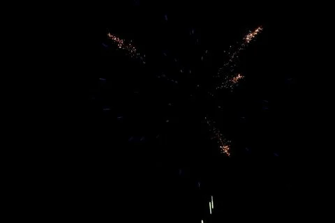Fireworks in full explosion Stock Photos