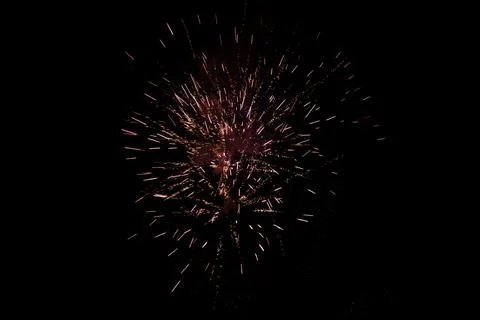 Fireworks in full explosion Foto stock