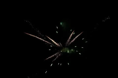 Fireworks in full explosion Stock Photos