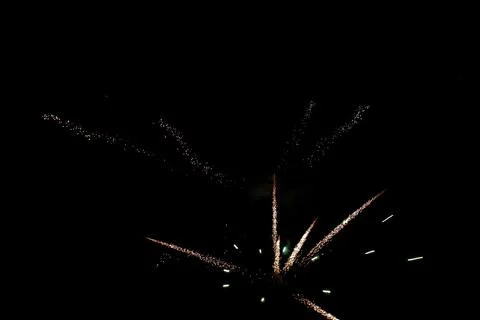 Fireworks in full explosion Stock Photos