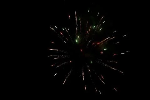 Fireworks in full explosion Stock Photos