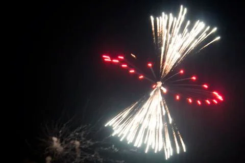 Fireworks funnel shape Foto stock