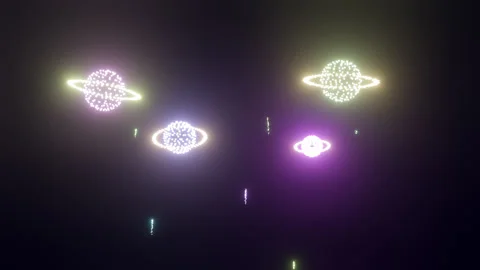Fireworks Galaxy Shape 01 Stock-Footage 291362849