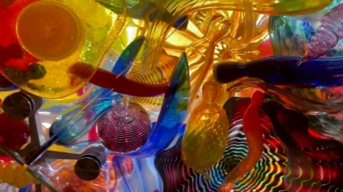 Fireworks of Glass Pan Stock Footage 246327933