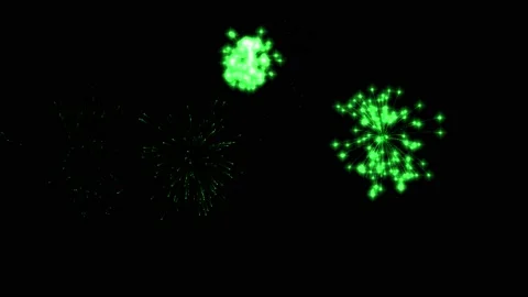 Fireworks glitter particles animation motion graphics Video stock 194932202
