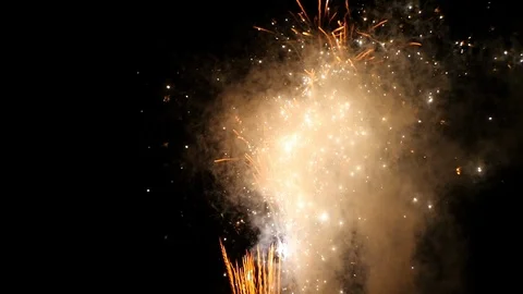 Fireworks going off Stock Footage 107656823