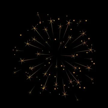 Fireworks golden sparkles background vector illustration Stock Illustration